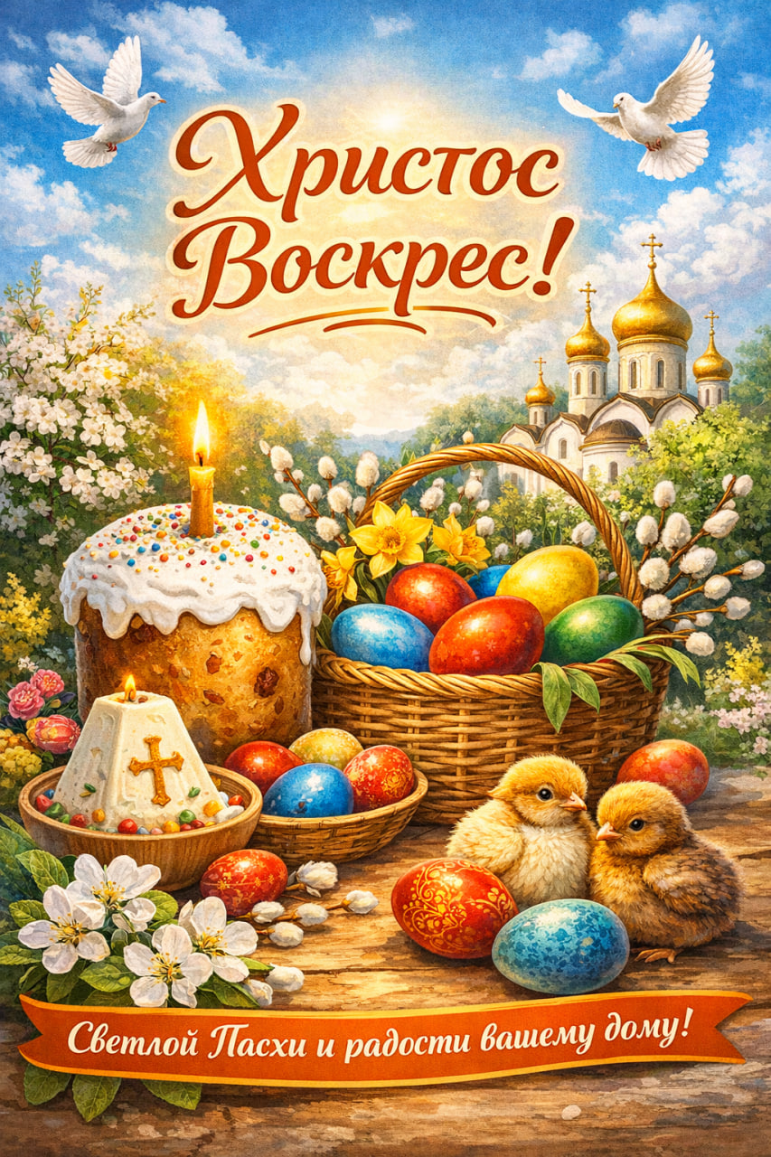 С праздником Светлой Пасхи!