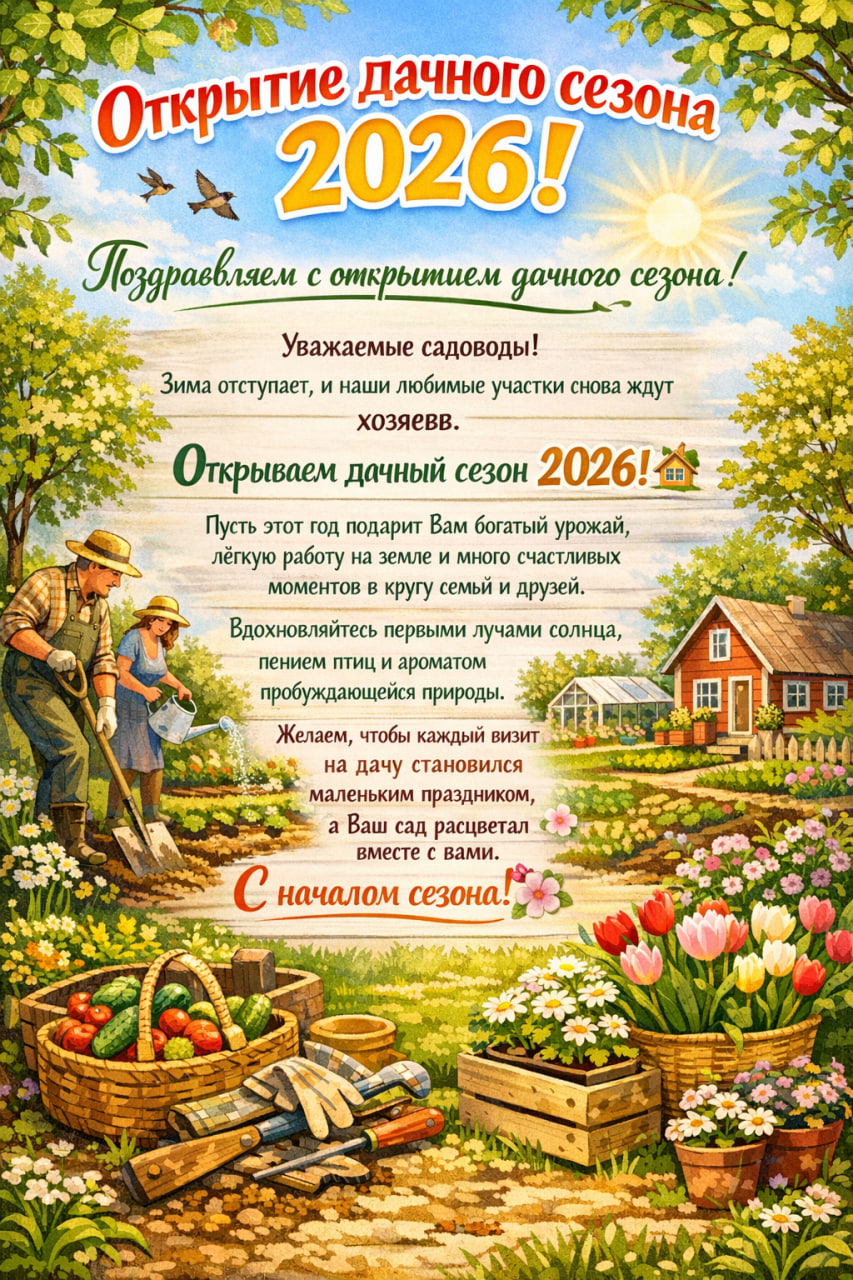 Открытие дачного сезона 2026!
